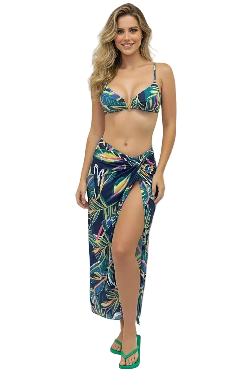SA3 - 3 Pieces Bikini Set Azure